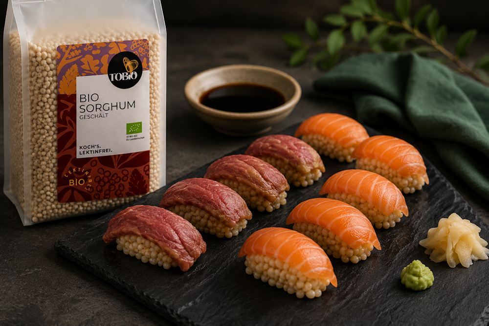 Lektinfreie Biohacking Sorghum Sushi