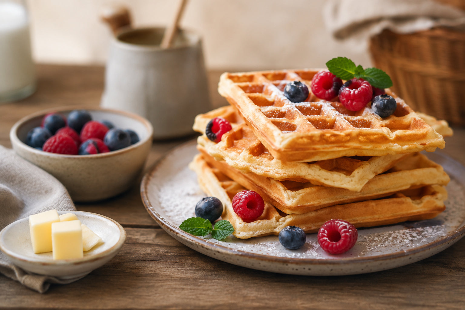 Lektinfreie BIO Waffeln